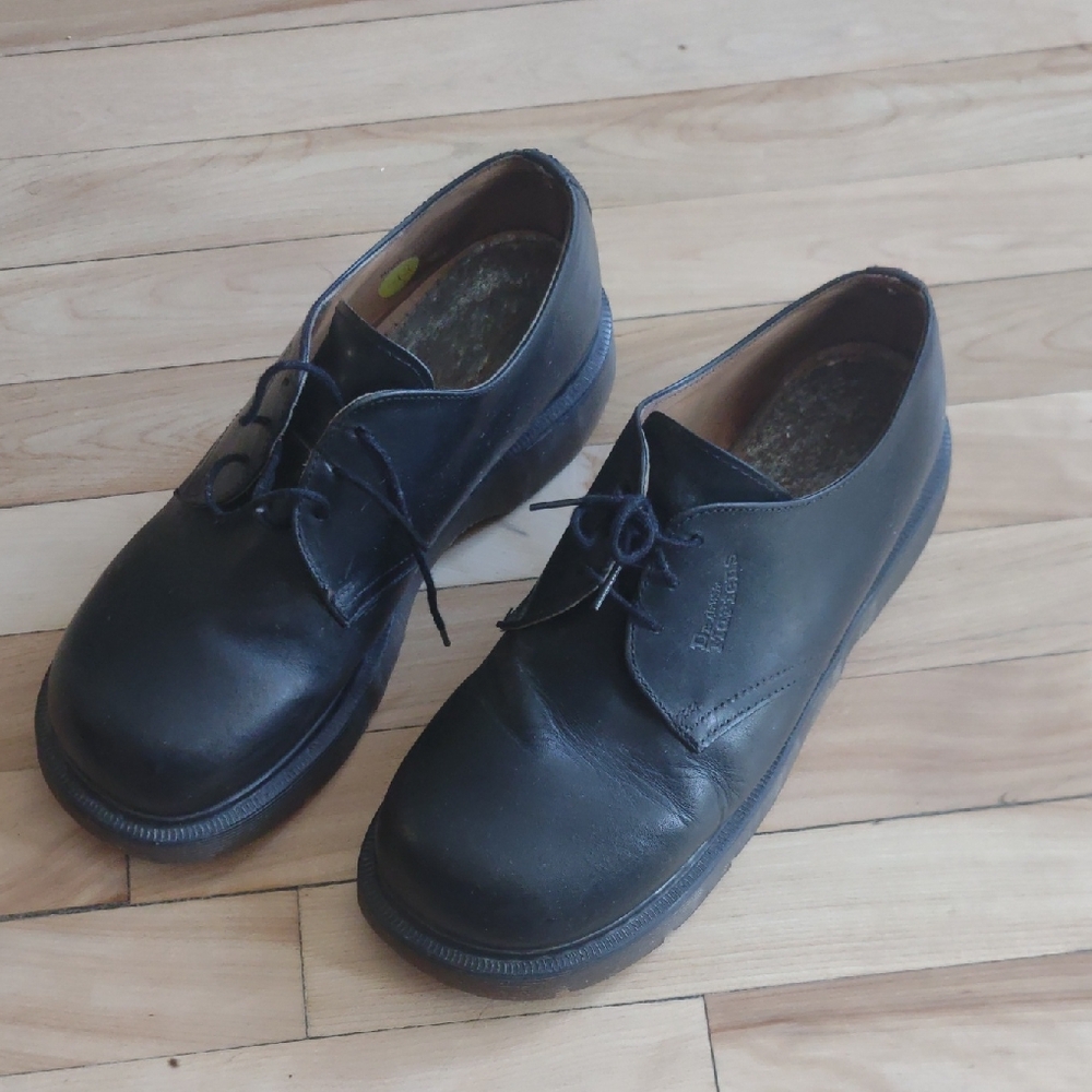 Dr. Martens Black Leather Derbys